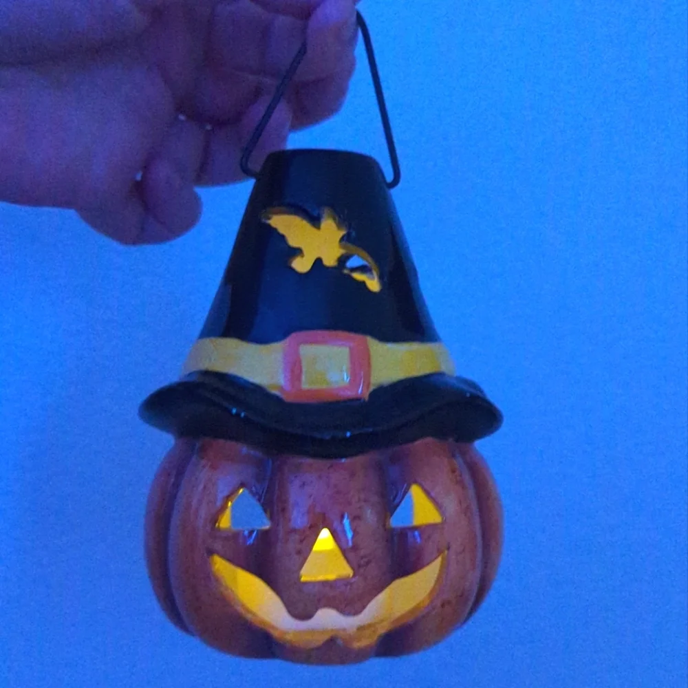 Halloween Pumpkin Candle Holder